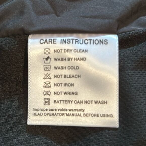 Lychee Heated Vest Unisex with Power Bank Black with Purple Trim Size L NEW - Picture 6 of 14